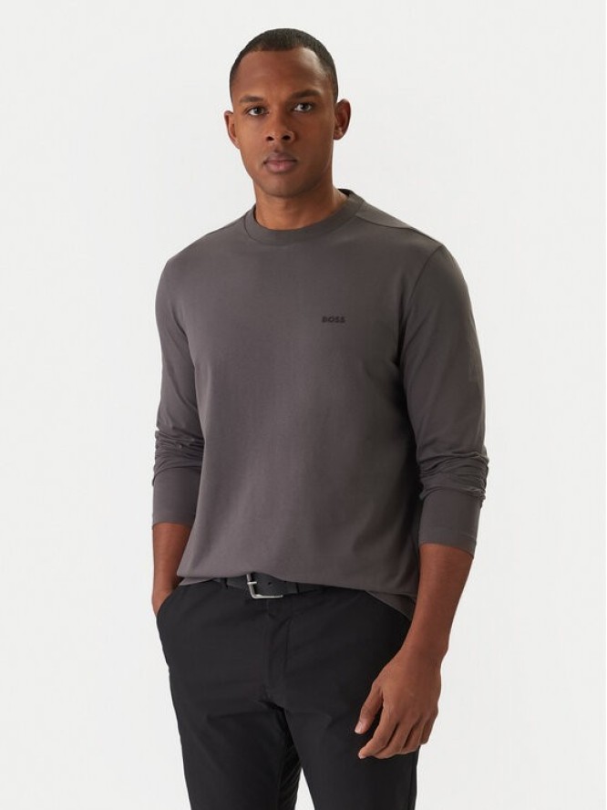 BOSS Longsleeve 50506365 Szary Regular Fit