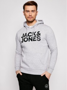 Jack & Jones Bluza Corp Logo 12152840 Szary Regular Fit