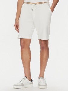 Bugatti Szorty materiałowe 8255 75080C Biały Regular Fit