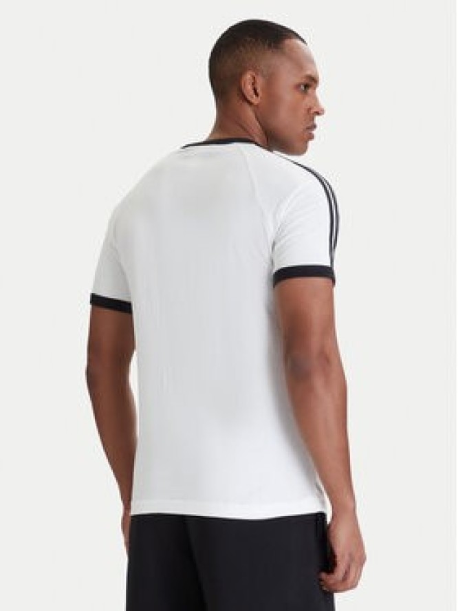 adidas T-Shirt 3-Stripes Ringer KF0418 Biały Slim Fit