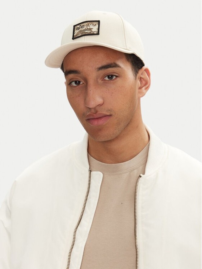 Alpha Industries Czapka z daszkiem Crew Camo 156903 Écru