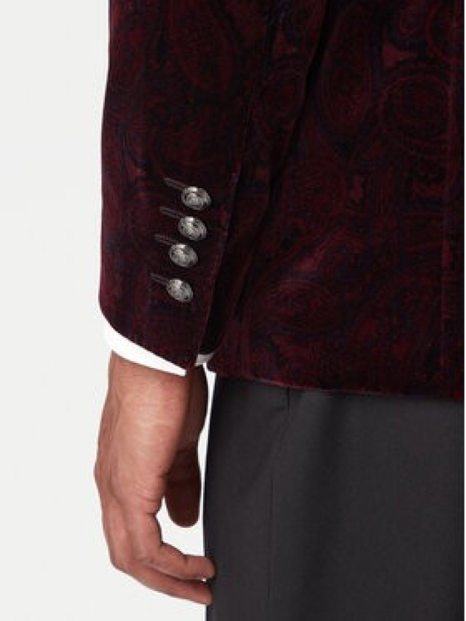 JOOP! Marynarka Horace 30048716 Bordowy Slim Fit