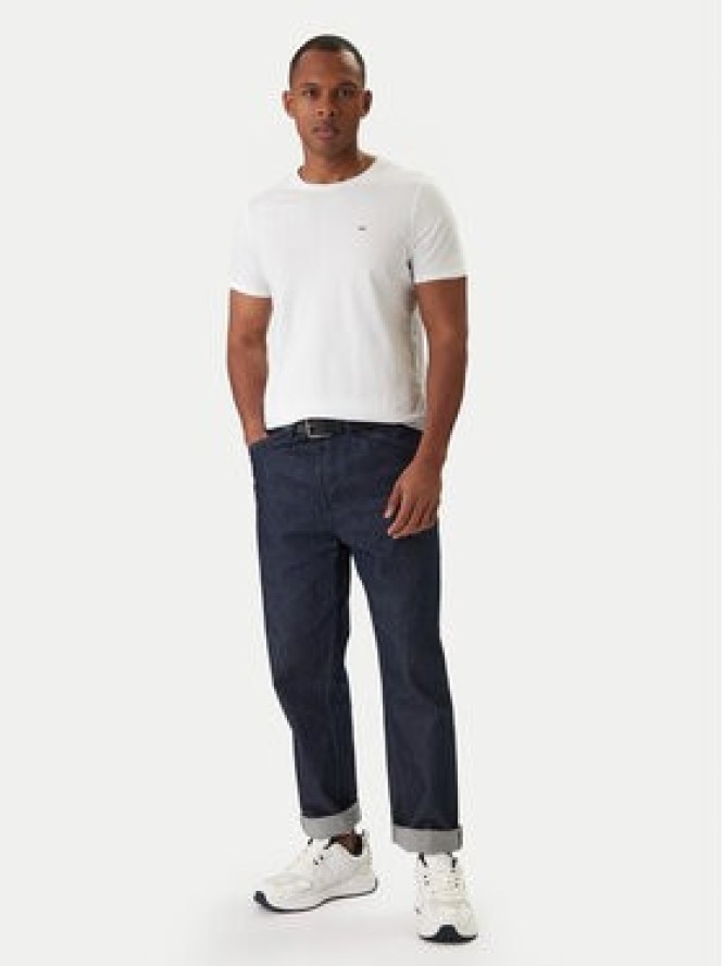 Tommy Jeans T-Shirt DM0DM04411 Biały Slim Fit