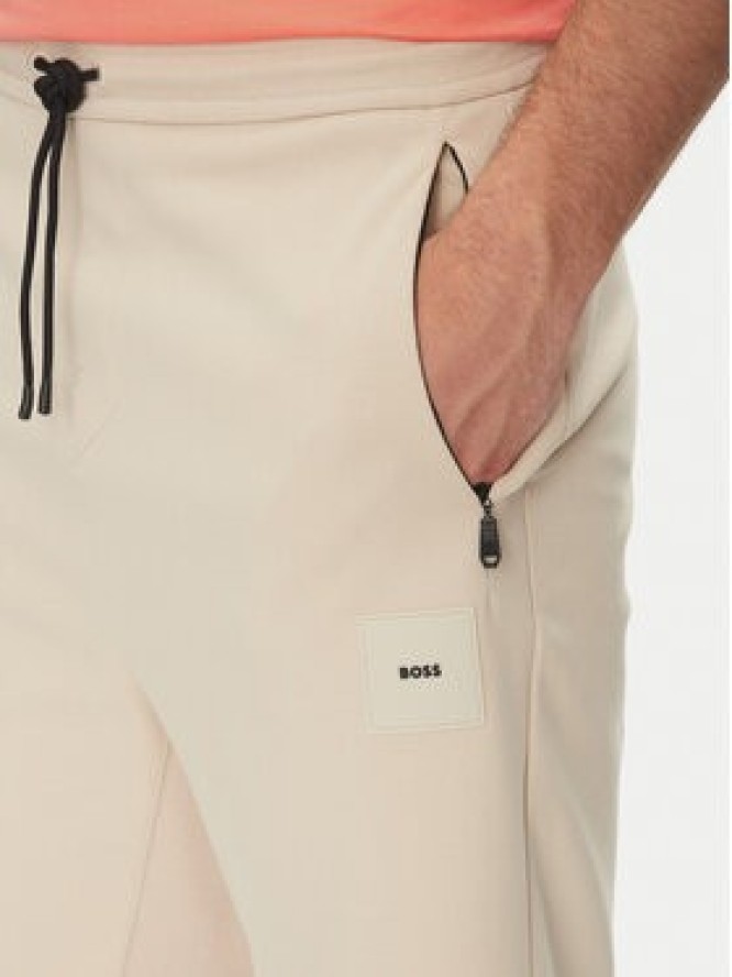 BOSS Szorty sportowe Headlo 50537199 Beżowy Regular Fit