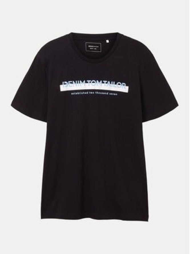 Tom Tailor Denim T-Shirt 1037653 Czarny Basic Fit
