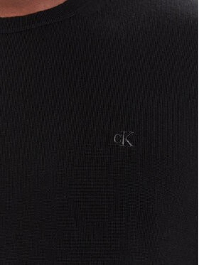 Calvin Klein Sweter LV04LB305G Czarny Regular Fit