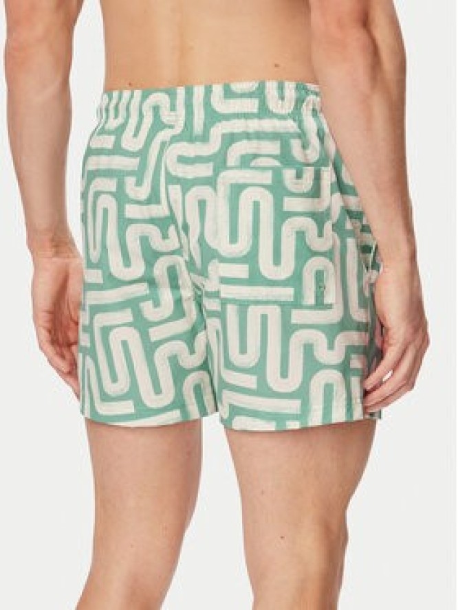 Jack & Jones Szorty kąpielowe Maui Sand 12291428 Zielony Regular Fit
