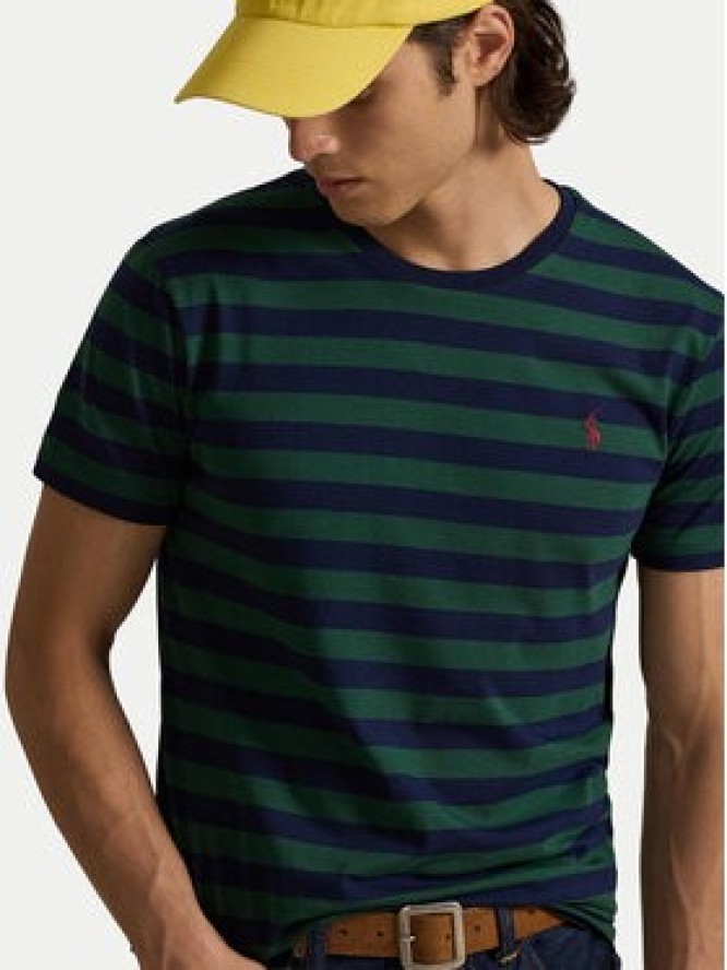 Polo Ralph Lauren T-Shirt 710803479031 Zielony Custom Slim Fit