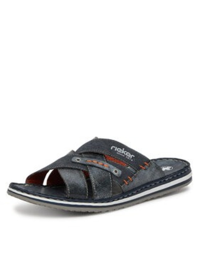 Rieker Klapki 21599-14 Granatowy