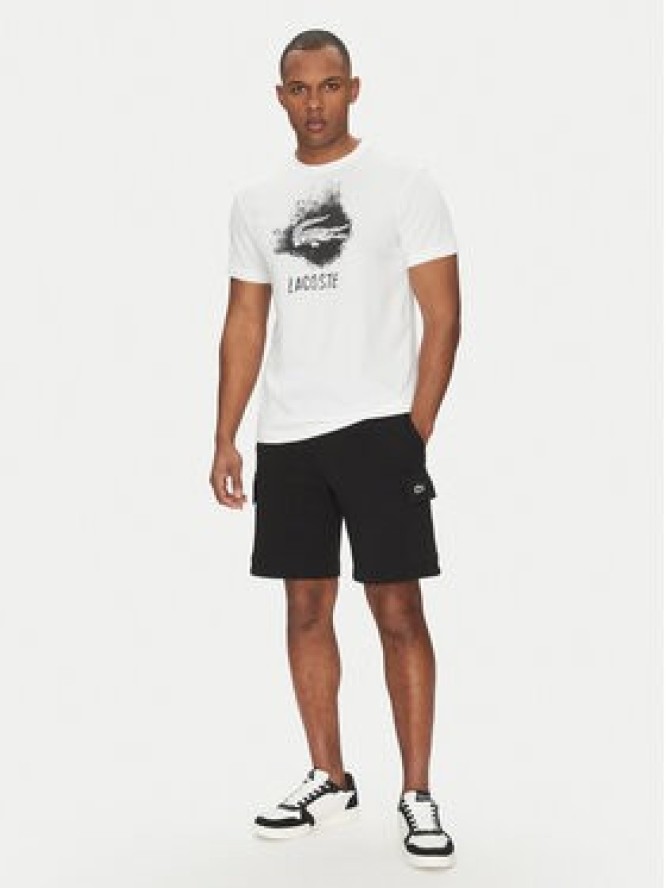 Lacoste Szorty sportowe GH9743 Czarny Regular Fit