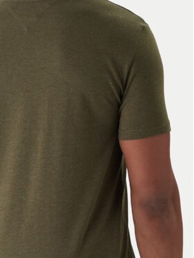 Tommy Jeans T-Shirt Jaspe DM0DM20363 Zielony Slim Fit