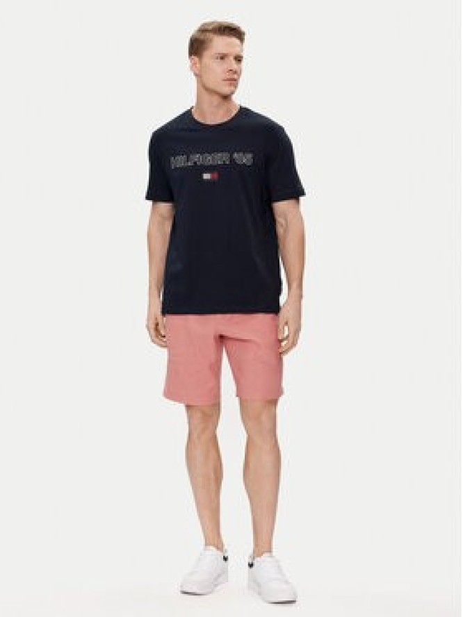 Tommy Hilfiger T-Shirt 85' MW0MW34427 Granatowy Regular Fit