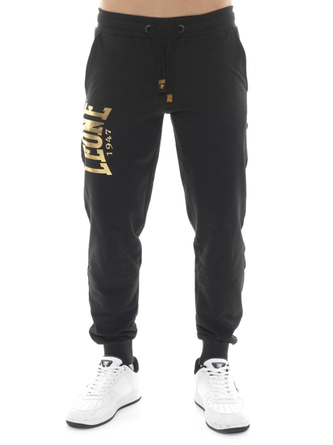 Spodnie męskie Leone 1947 Apparel na zimę ze ściągaczami złoty detal