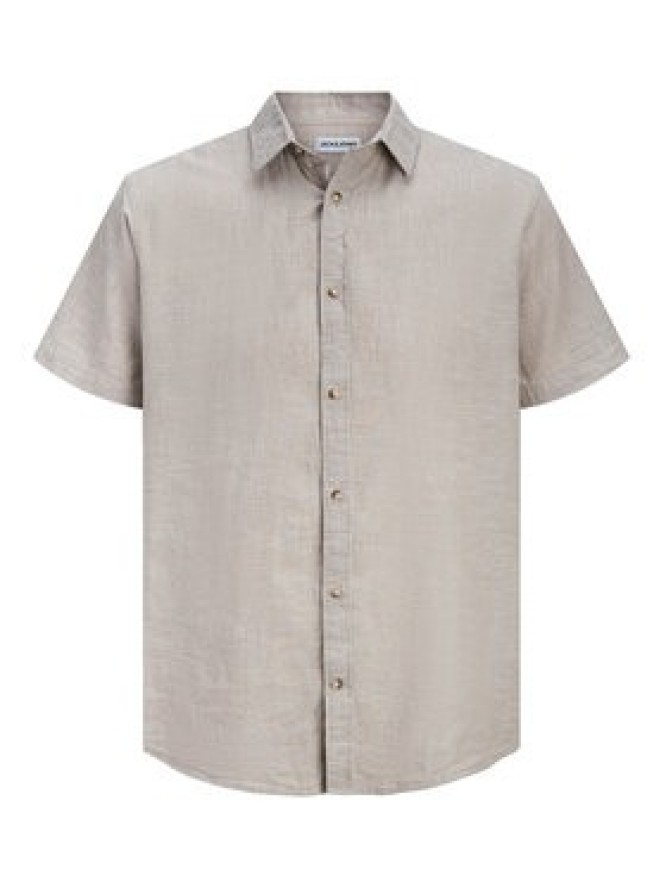 Jack & Jones Koszula Summer 12289160 Beżowy Regular Fit