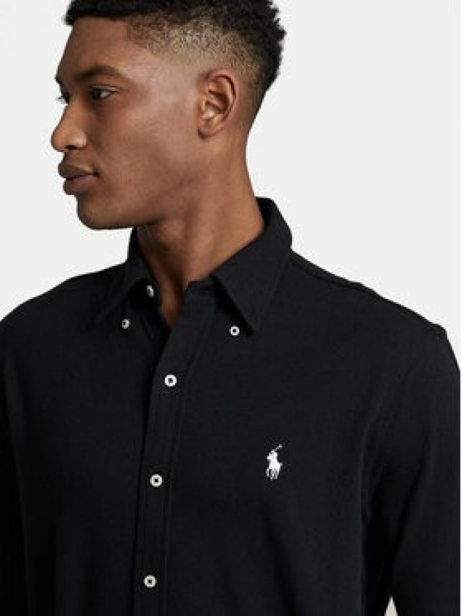 Polo Ralph Lauren Koszula Pique 710654408 Czarny Regular Fit