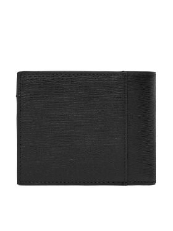 Calvin Klein Portfel Saffiano Billfold W Card + Coin LV04D1074G Czarny