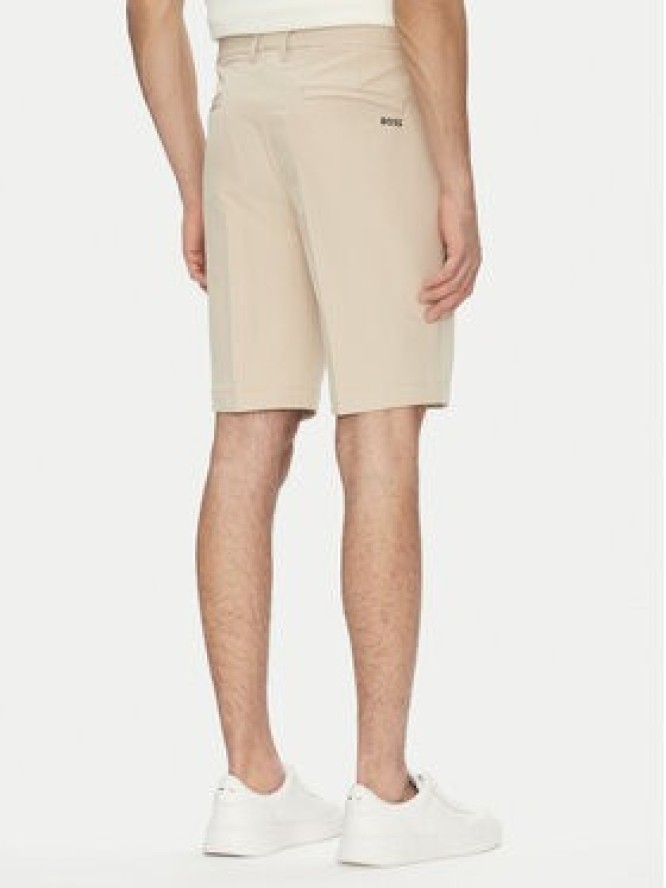 BOSS Szorty materiałowe S_Commuter_10.5 inch 50540337 Beżowy Slim Fit