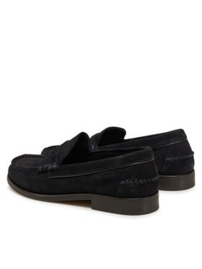 Tommy Hilfiger Mokasyny Classic Hilfiger Suede Loafer FM0FM05363 Granatowy