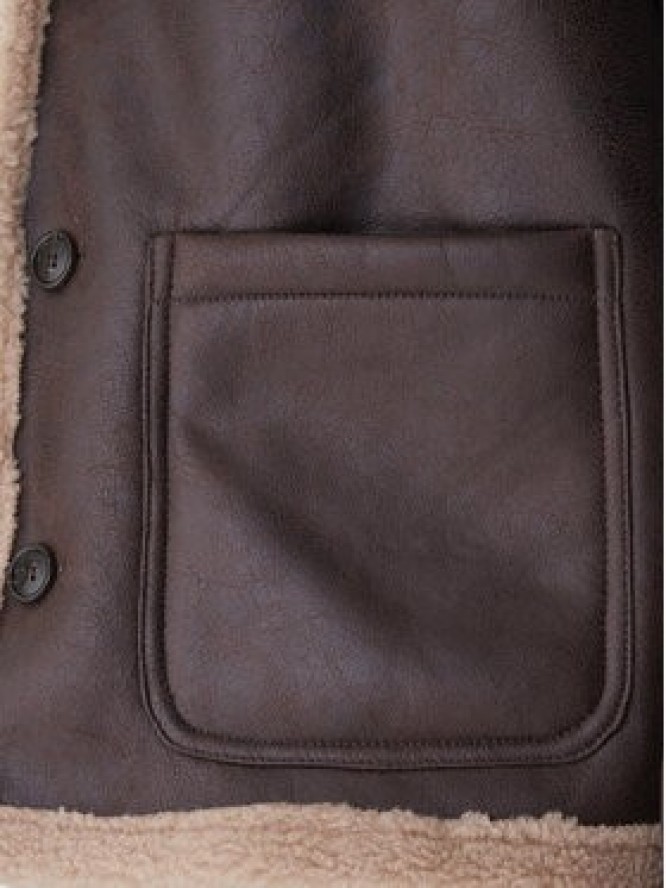 Jack & Jones Kurtka z imitacji skóry Cambridge 12282946 Brązowy Regular Fit