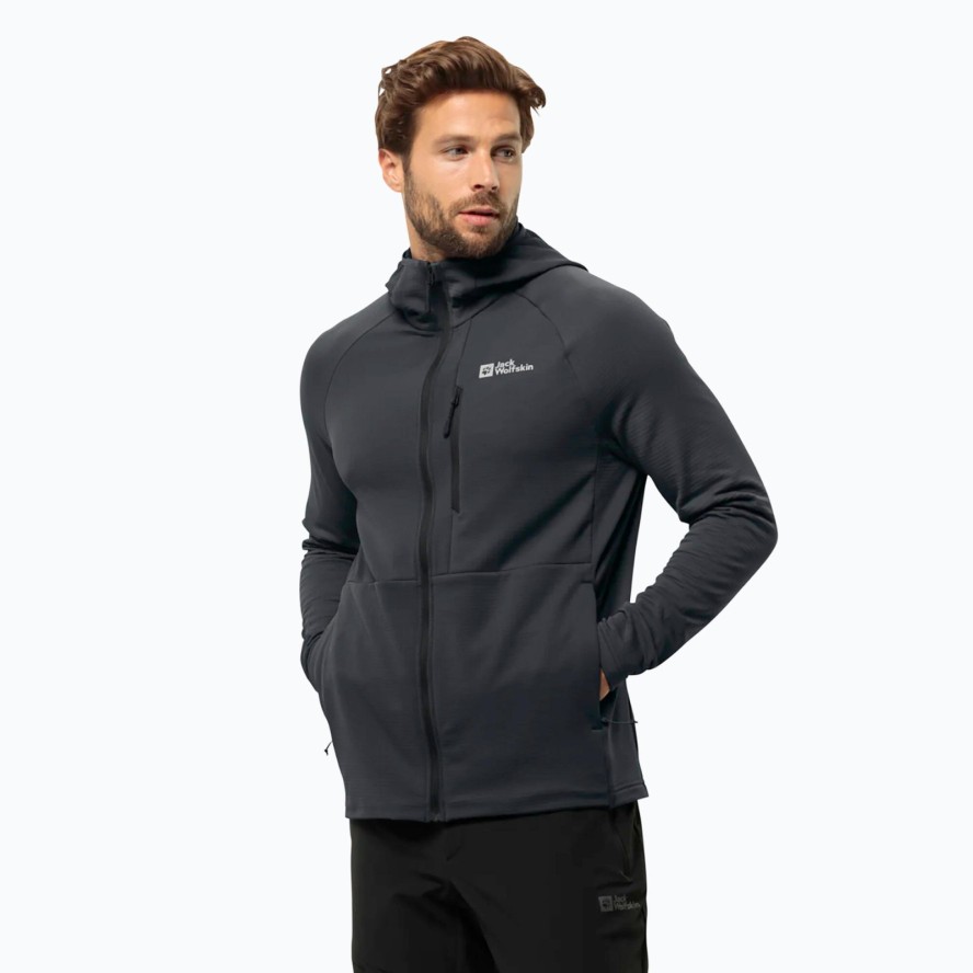 Bluza polarowa męska Jack Wolfskin Kolbenberg Hooded Fz