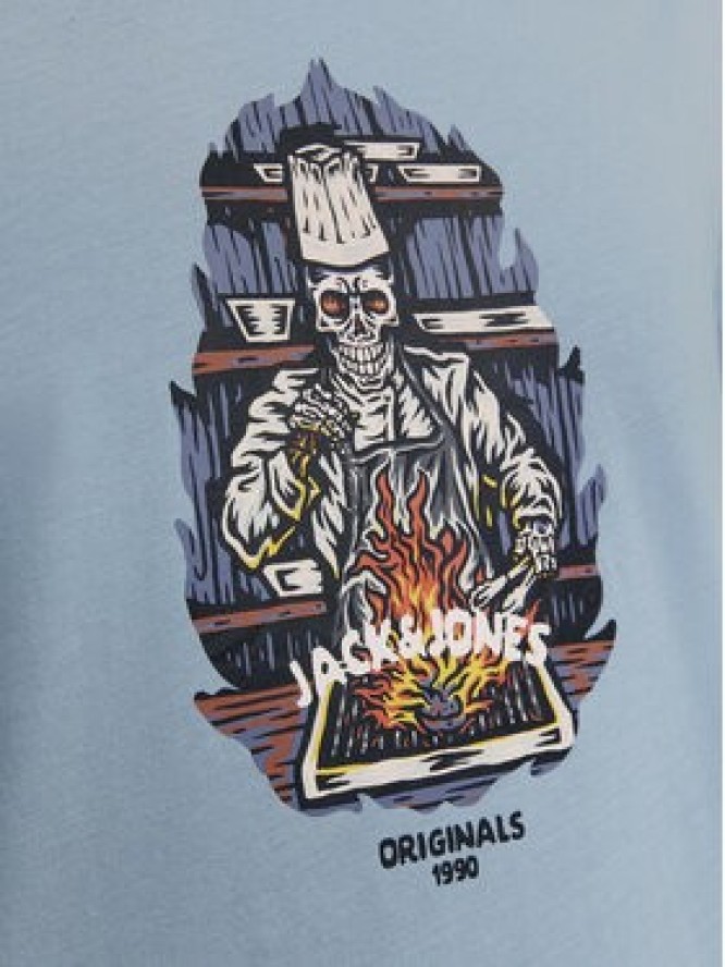 Jack & Jones T-Shirt Seven Skull 12262491 Zielony Regular Fit