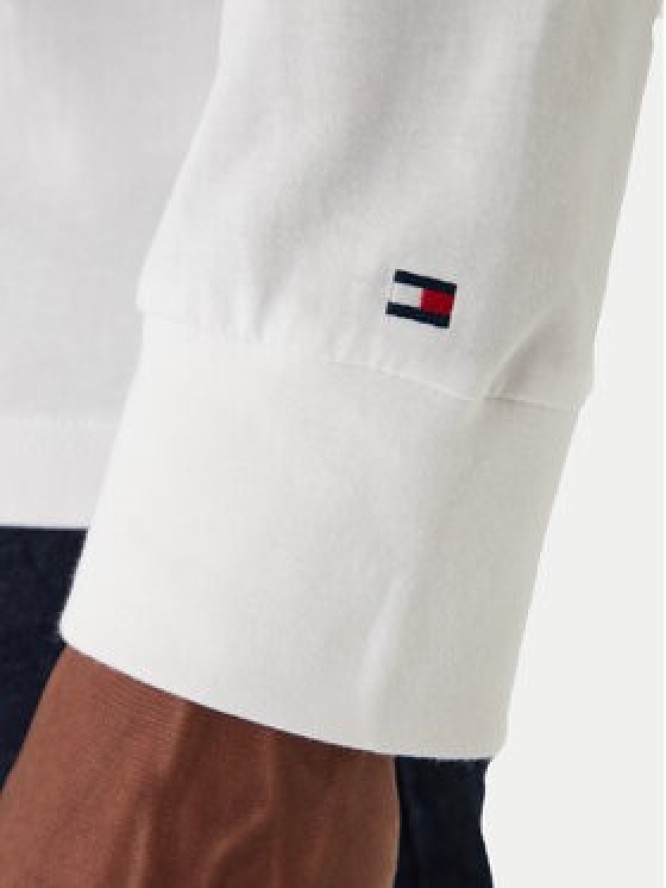 Tommy Hilfiger Longsleeve Brand Love MW0MW41454 Biały Regular Fit