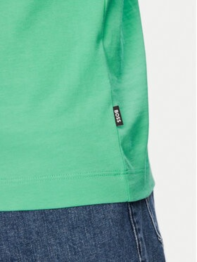 BOSS T-Shirt Thompson 01 50468347 Zielony Regular Fit