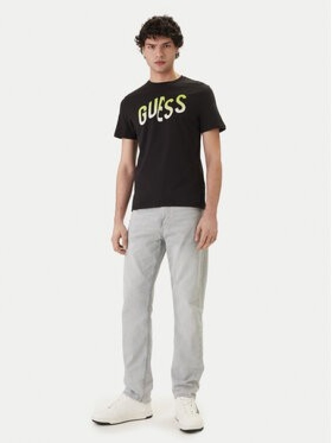Guess T-Shirt F6GI02 J1314 Czarny Slim Fit