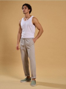 Spodnie chino jogger - zielony