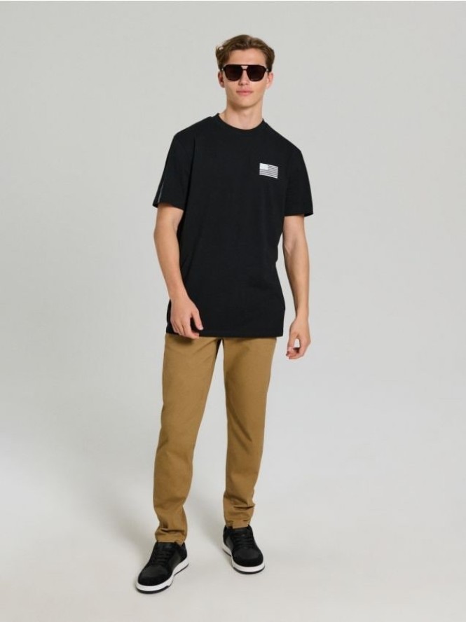 Koszulka z nadrukiem na plecach NASA - czarny