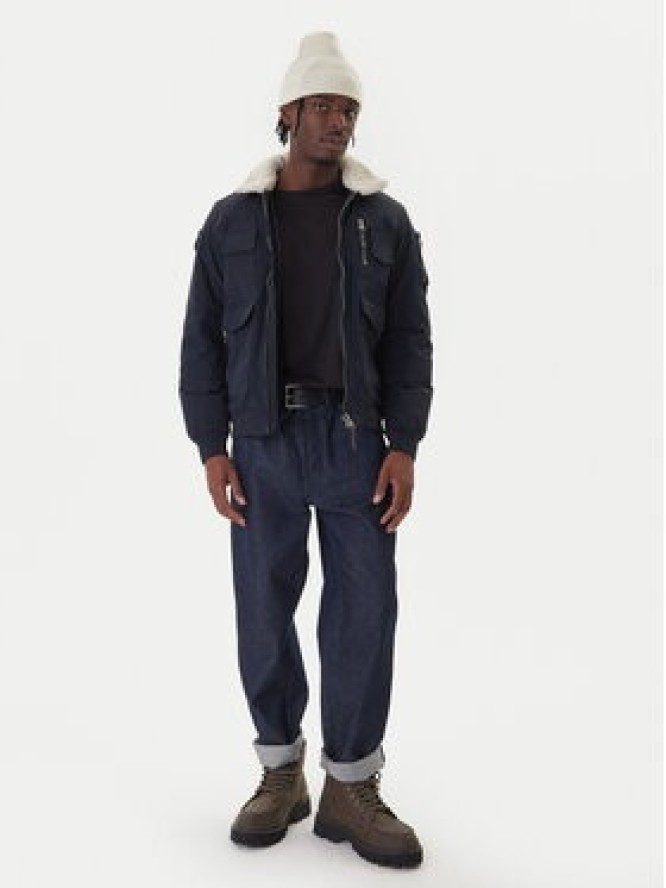 Aeronautica Militare Kurtka bomber 252AB3024UCT03151 Granatowy Regular Fit