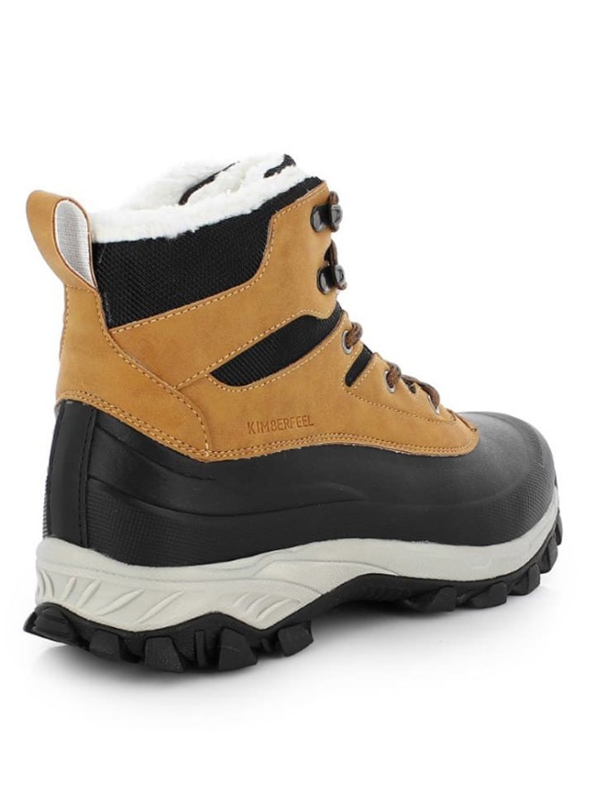 Kimberfeel Botki zimowe "Yan" w kolorze jasnobrązowo-czarnym rozmiar: 43