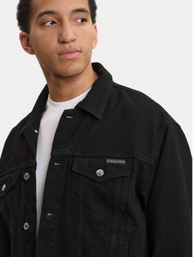 Calvin Klein Jeans Kurtka jeansowa 90S Ck Classic LV04RF706G Czarny Regular Fit