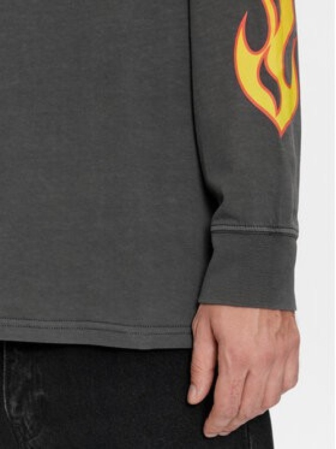 Tommy Jeans Longsleeve Burning Badge DM0DM17741 Szary Relaxed Fit