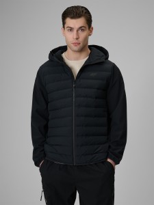 4F Kurtka z wypełnieniem syntetycznym męska - czarna 3XL