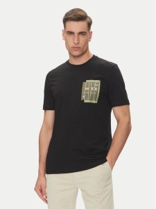 BOSS T-Shirt Te_Container 50546920 Czarny Regular Fit