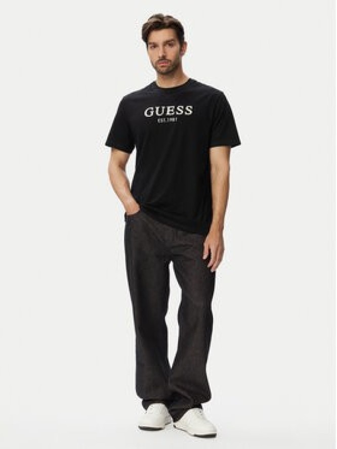Guess T-Shirt M6YI41 K4227 Czarny Regular Fit