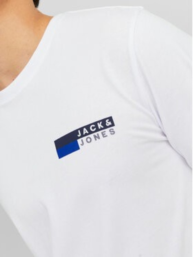 Jack & Jones T-Shirt Corp 12233999 Biały Standard Fit