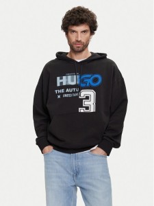HUGO Bluza Nesidi 50544196 Czarny Loose Fit