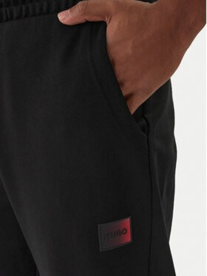 HUGO Spodnie dresowe Danopan 50553146 Czarny Relaxed Fit