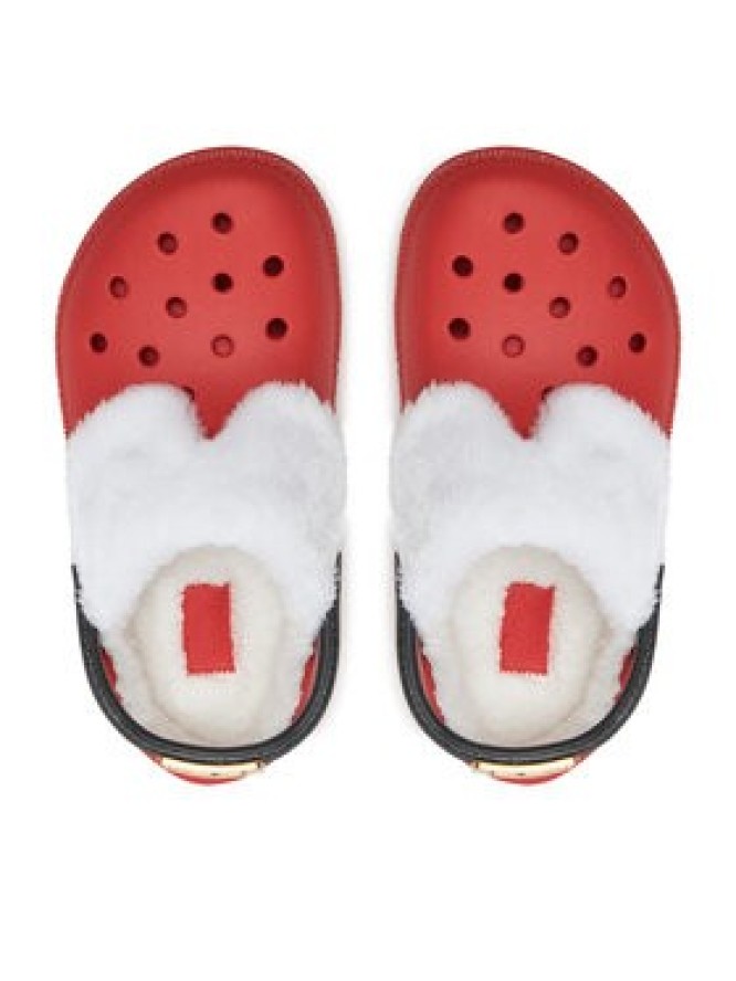 Crocs Klapki Classic Lined Santa Clog 210933 Czerwony