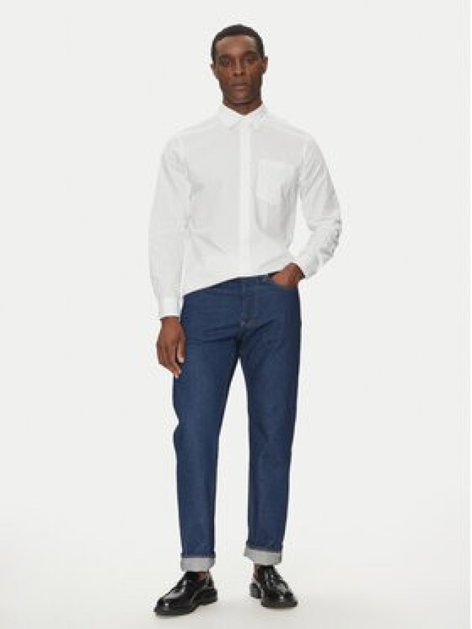 Calvin Klein Jeans Koszula LV040QM160 Biały Regular Fit