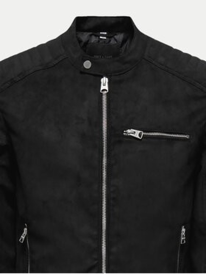 Only & Sons Kurtka z imitacji skóry Gus 22029650 Czarny Regular Fit