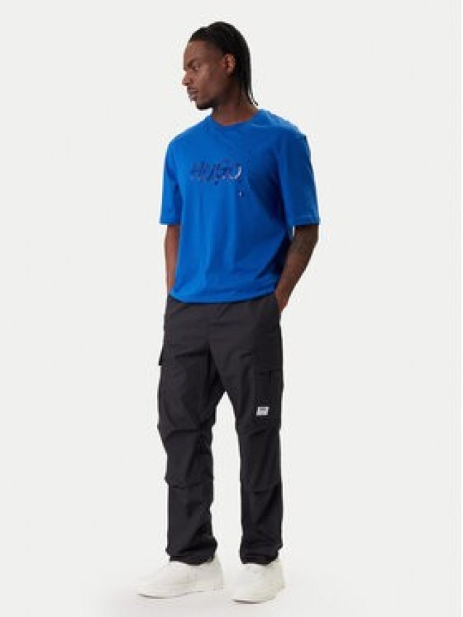 HUGO Spodnie materiałowe Gadic242 50545643 Czarny Relaxed Fit