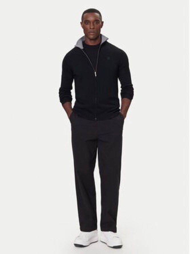 KARL LAGERFELD Kardigan 655004 554399 Czarny Slim Fit