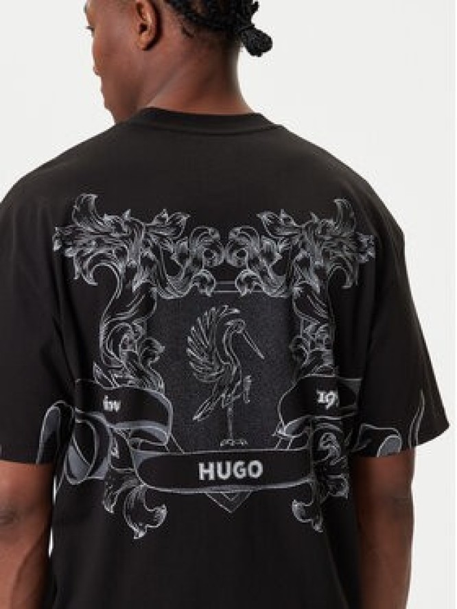 HUGO T-Shirt Duarms 50542817 Czarny Oversize