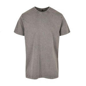 T-shirt wyblakły okrągły dekolt Build Your Brand Acid