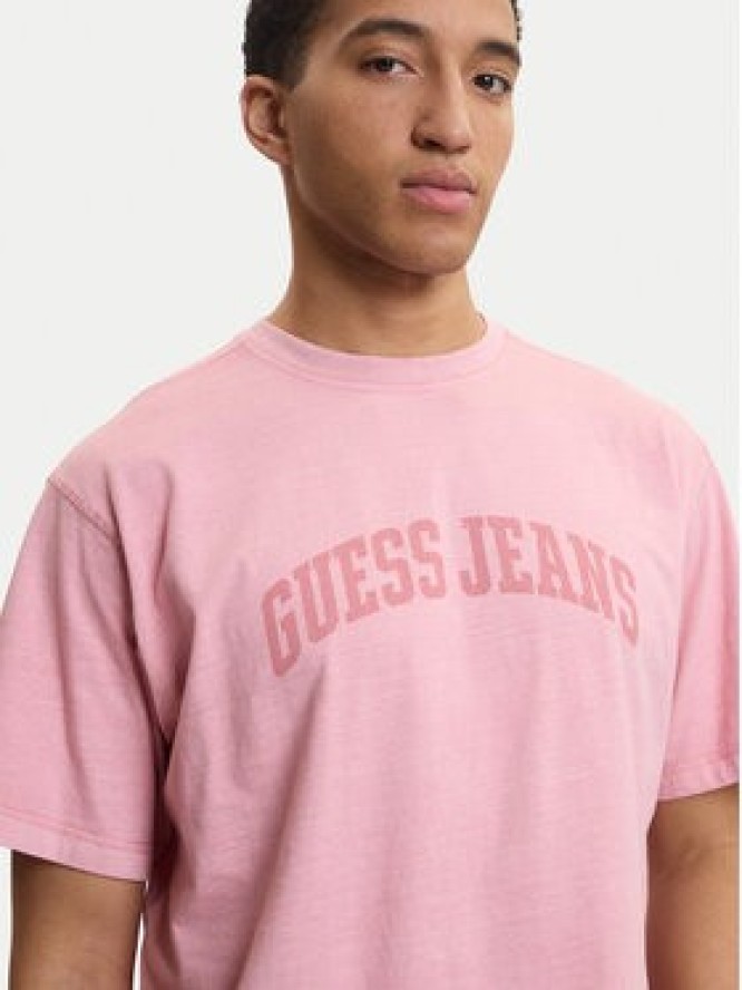 Guess Jeans T-Shirt M6GIB6 K8FQ4 Różowy Regular Fit