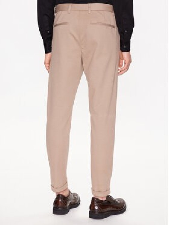 Lindbergh Chinosy 30-01007A Beżowy Slim Fit