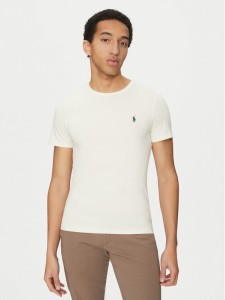 Polo Ralph Lauren T-Shirt 710671438421 Écru Slim Fit